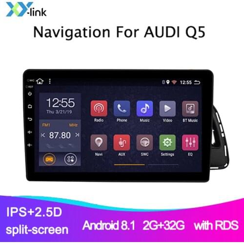 Car radio For Audi Q5 2010-2018 Android multimedia player gps Navigation system autoradio audio support rear view camera 1din