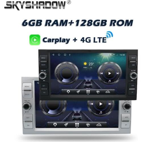 8" wireless Carplay IPS Android 10.0 6GB+128GB Car DVD Player GPS WIFI Bluetooth Radio For Ford Fusion C-MAX S Focus Mondeo Kuga