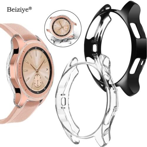 Soft TPU Protector Case For Samsung Galaxy Watch 42mm 46mm Smart Watch Plating Protective Cover For Samsung Gear S3 Frontier