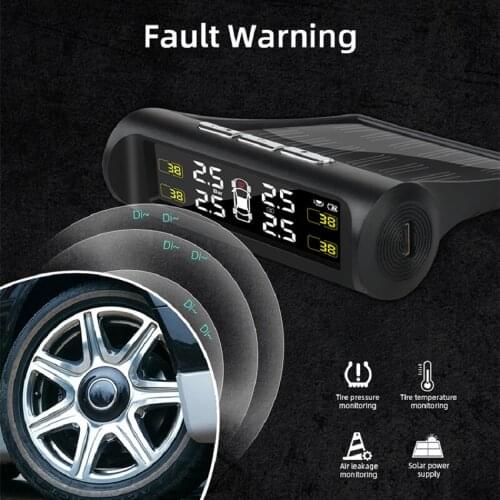 Tire Pressure Detector Anti-theft Quick Installation Car Automobile Intelligent Screen Display Wireless Charging Transmission