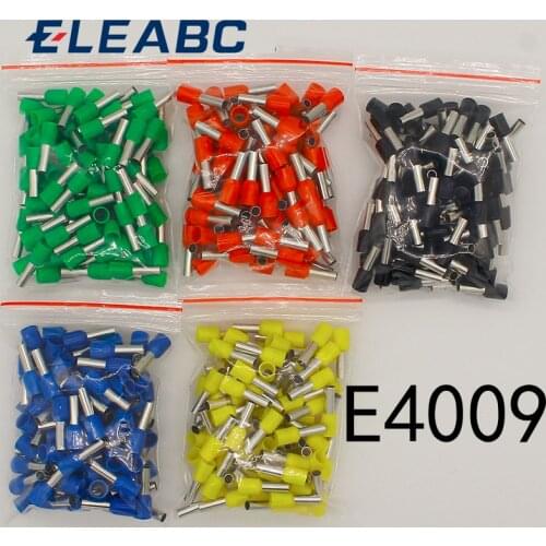 E4009 Tube insulating terminals 4MM2 100PCS/Pack Cable Wire Connector Insulated Insulating Crimp Terminal Connector E