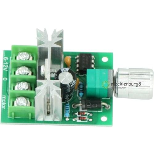 DC power 6 V-12 V 6A DC motor speed controller pulse controller width modulation pwm controller switch 20 KHz newest