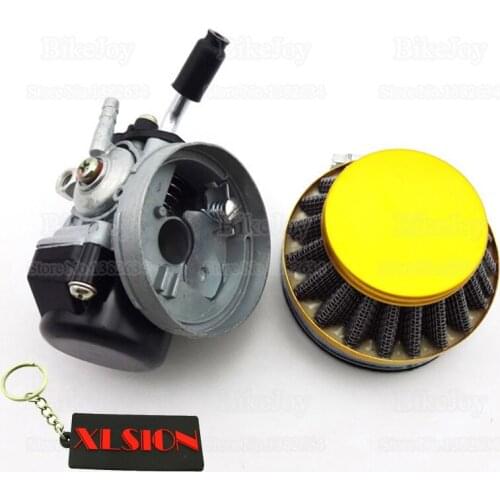 Motorized Bicycle 19mm Racing Carb Carburetor Air Filter 60mm 49cc 50cc 60cc 66cc 80cc 2 Stroke Pocket Mini Bike Motorcycle