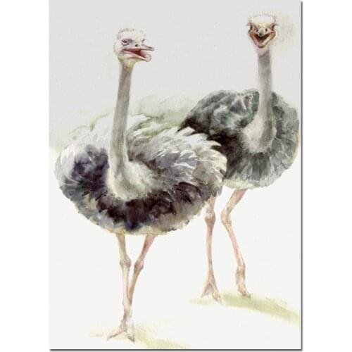 Full Drill Square Round Diamond Painting big birds 5D Ostrich Embroidery Home Decoration New Arrival Mosaic Handmade Gift