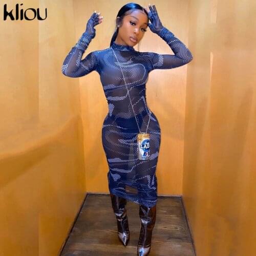 Kliou Long Sleeve Summer Dresses