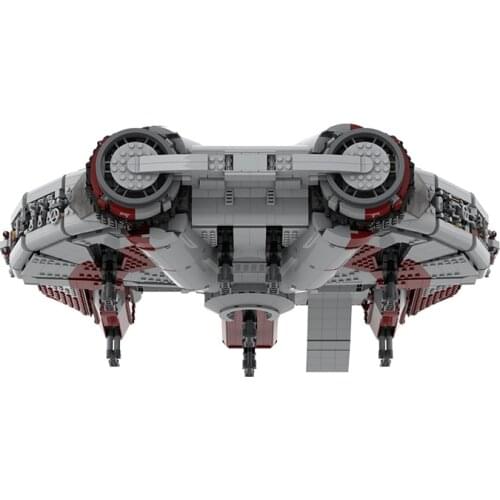 MOC Space Transport Ship The Old Republic Ebon Hawk-Knights Building Blocks Kit Wars Spaceship Airship Bricks Children Toys Gift