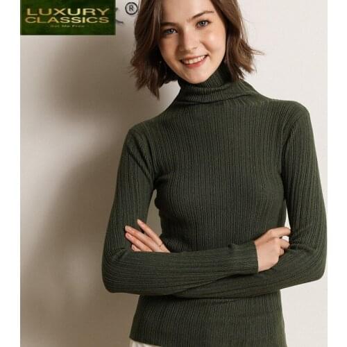Fashion Autumn Winter Womens Sweater New 2021 Womens Turtleneck Warm Sweaters for Women Knitted Sweater Truien Dames 06