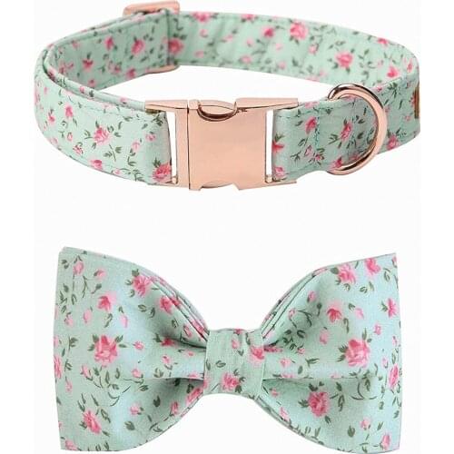 Pet Soft &Comfy Bowtie Dog Collar and Cat Collar Pet Gift for Dogs and Cats 6 Size dog collar with bow tie