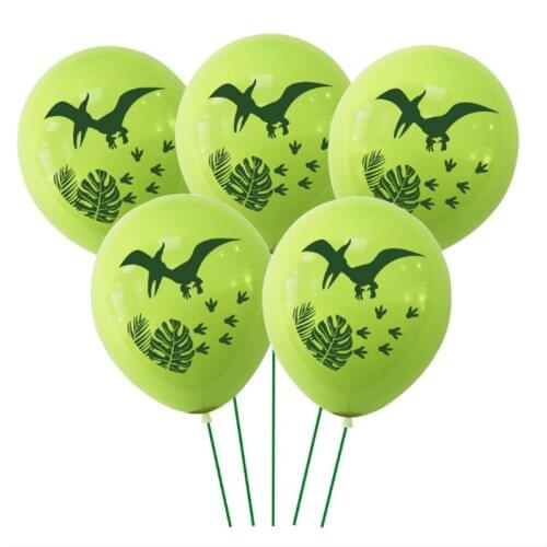15pcs Velociraptor Pterosaur Brachiosaurus Sequin Balloon Set Childrens Anniversary Dinosaur Theme Birthday Party Decoration