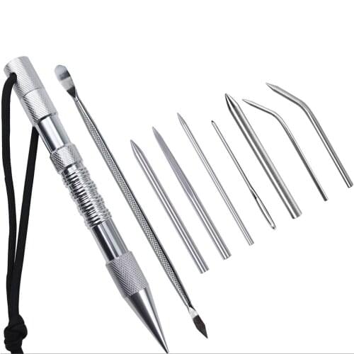 New Paracord 12PCS Umbrella Rope Needle Marin Nail Umbrella Rope Needle Set Bracelet DIY Knitting Tool Paracord Needle