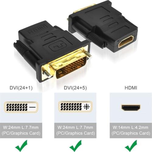 [Bi-direction] 1080P Gold Plated HDMI to DVI Adapter Converter For HDTV Laptop