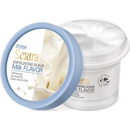 100g Milk Body Scrub Hydrating Exfoliating Scrub Lotion Deep Cleansing Exfoliating Moisturizing Scrub Remove Dead Skin