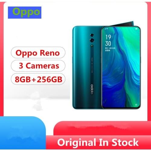Original Oppo Reno 4G Mobile Phone Snapdragon 710 Android 9.0 6.4" IPS 2340X1080 8GB RAM 256GB ROM 48.0MP Fingerprint NFC