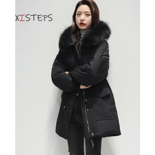 XISTEPS Women's Parkas With Fur