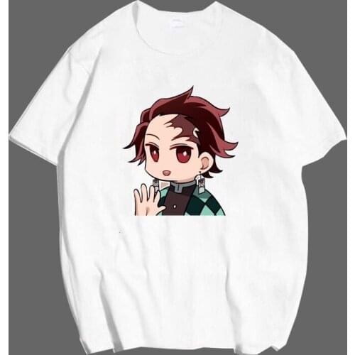 Japanese Anime Demon Slayer Cosplay Kimetsu No Yaiba Funny Fashion Cartoon Printing Graphic Japanese Anime Tshirt Hip Hop Top