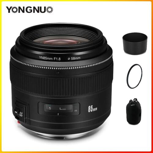 YONGNUO YN85mm F1.8 AF/MF Standard Medium Prime Fixed Telephoto Lens for Canon EF Mount Rebel DSLR Cameras