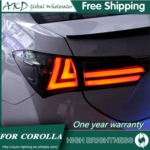 Tail Lamp For Car Toyota Corolla 2014-2017 New Altis Tail Lights Led Fog Lights DRL Day Running Light Tuning Car Accessories
