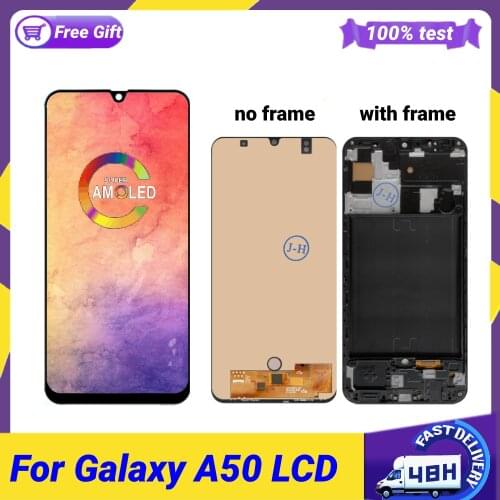 AMOLED For Samsung A 50 lcd For Samsung Galaxy A50 2019 A505F/DS A505F A505FD A505A LCD Display Touch Screen Digitizer Assembly