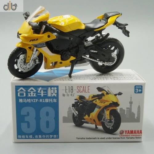 1:18 Diecast Motorcycle Model Toy F-Yamaha YZF-R1 For Collection