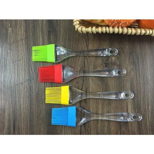 1PC 21.5cm Silicone BBQ Brush Tool Bread Cookie Oil Cream Cooking Basting Brush Silicon Kitchen Gift Pastry Tool ELB 152