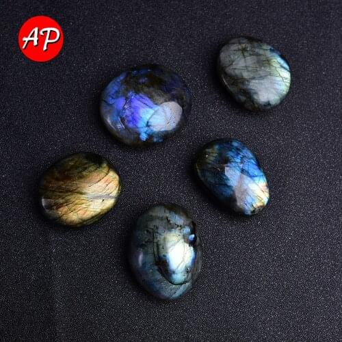 1pc Natural Labradorite Stone Original Blue Light Quartz Moonstone Healing Bead Point Reiki Chakra Large size Crystal