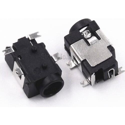 10PCS DC031A DC Power Supply Jack Socket Female Panel Mount Connector 3.5mm 1.35mm DC-031A 3.5*1.35