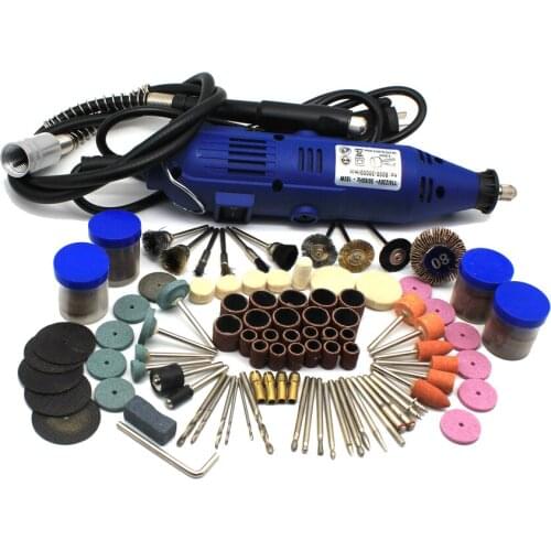 180W Electric Grinder With 161pcs Polishing Carving Accessories Jewelry Grinding Machine Dremel Rotary Tools