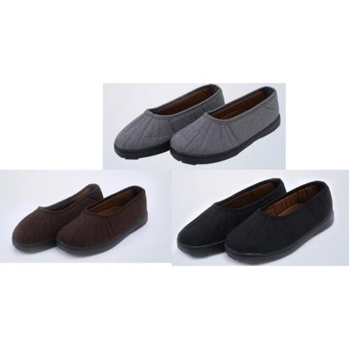 3colors gray/black/brown Buddhism monks kung fu Shaolin martial artsshoes Laymeditation comfortable high quality