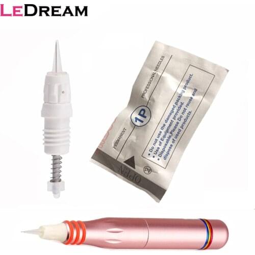 30pcs Sterilized 9mm Screw Tattoo Cartridges Needles Microneedling 1P 1RL For Charmant II Permanent Makeup Microblading