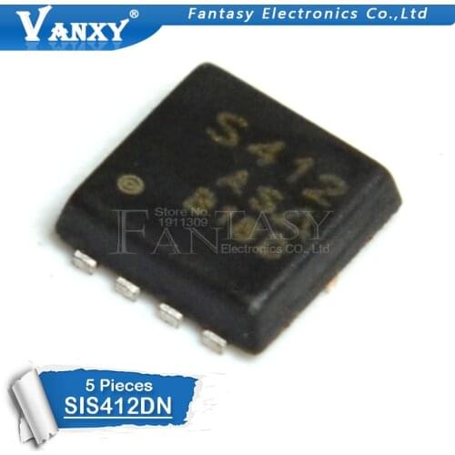 5PCS SIS412DN-T1-GE3 QFN-8 SIS412DN S412 QFN SIS412 new original