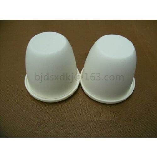 99.3% alumina crucible / 50ml / with lids / Arc-Shaped / corundum crucible / Al2O3 ceramic crucible / Sintered crucible
