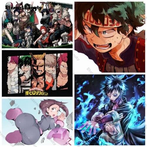 Anime Boys Diamond Embroidery Painting Home Decoration Wall Painting Cross Stitch Full Round Drill Gift Wall Sticker for Child