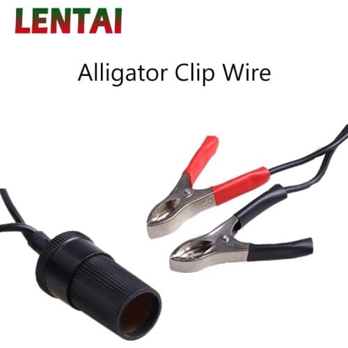 LENTAI 1PC Car Clip Cable Battery tran to cigarette lighter interface For Peugeot 206 407 Citroen C4 C5 Honda Civic Accord CRV