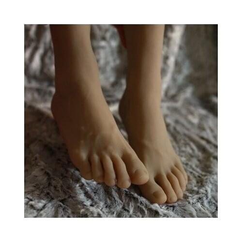 Free Shipping!! New Male Foot Model Flexible Soft Silicone Display Male Foot Mannequin Hot Sale