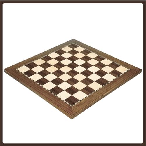 Large Chess Board Wood Luxury 54cm Maple Walnut Vintage Luxury Checkerboard Ornament No Pawns Ajedrez Madera Chess Accessories