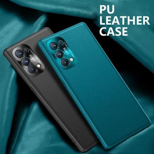 Case For OPPO Reno 5 Pro 5G Luxury PU leather Cases Hard Shockproof Back Cover For OPPO Reno5 Pro 4G Original Skin Hull Coque