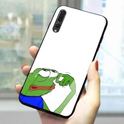 Frog Meme Phone Cover for Huawei P10 Case Honor 9 10 Lite 7A P10 P20 P30 PRO P Smart Mate 20 Lite Tempered Glass