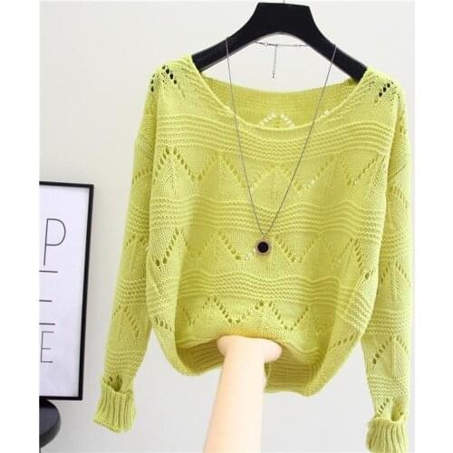 Cheap wholesale 2021 spring summer autumn new fashion casual warm nice women Sweater woman female OL pull over sweater Vy119