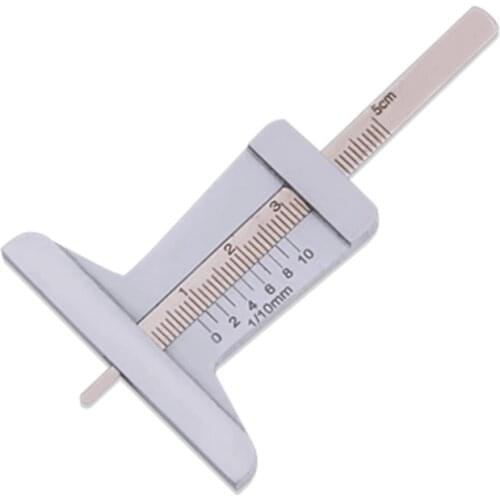 Stainless Steel taper 0~50mm Tyre Tire Veins Tread Depth Gauge Caliper