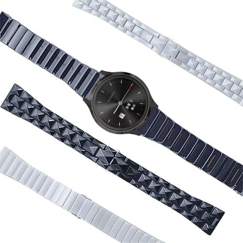 Ceramic Strap For Garmin Venu 2 GarminMove 3 GarminActive S Vivoactive 4 Band Stainless Steel Slim Bracelet 20mm 22mm Watchbands