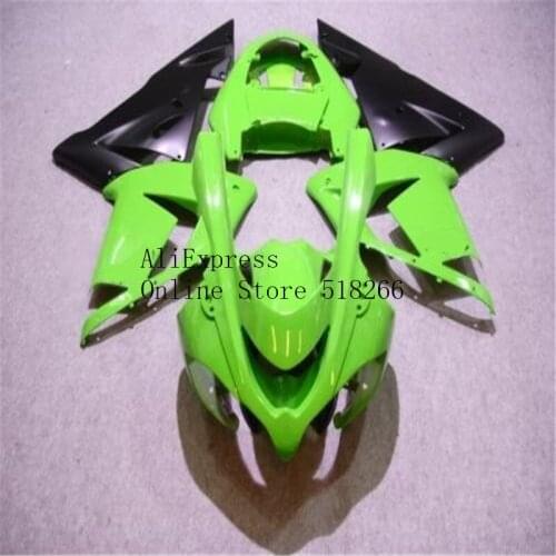 ABS Injection Fairings Kit For Kawasaki Ninja ZX 10R 2004 2005 Motocycle Unpainted ZX10R 2004 2005 Bodywork Cowling green black