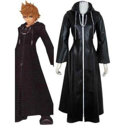Kingdom Hearts 2 Organization XIII Black Coat Robe Cosplay Costume Custom Made
