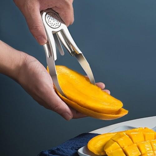 Mangoes Kiwis Fruit Cutter Machine Flesh Separator Peeler Stainless Steel Kitchen Gadgets Fruit Peeler Kitchen Accessories Tools