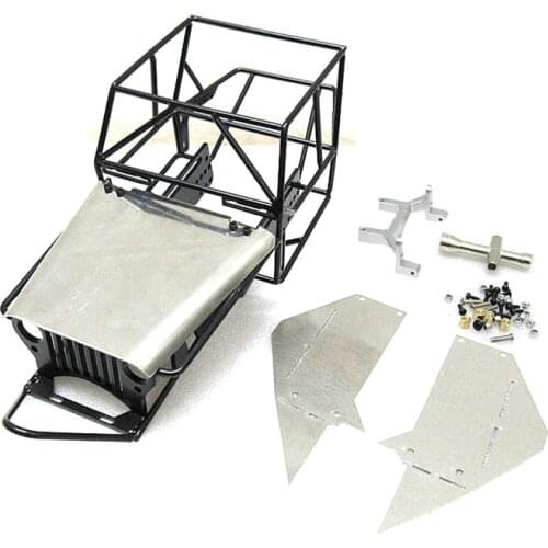 Full Tube Frame Metal Chassis Metal Body Roll Cage for WPL C14 C24 C24-1 1/16 RC Car Upgrade Parts