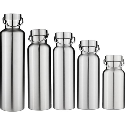 New Stainless Steel Double Wall Vacuum Jug Insulated Water Bottles Travel Coffee Drink Vacuum Flasks 350/500/600/750/1000ml