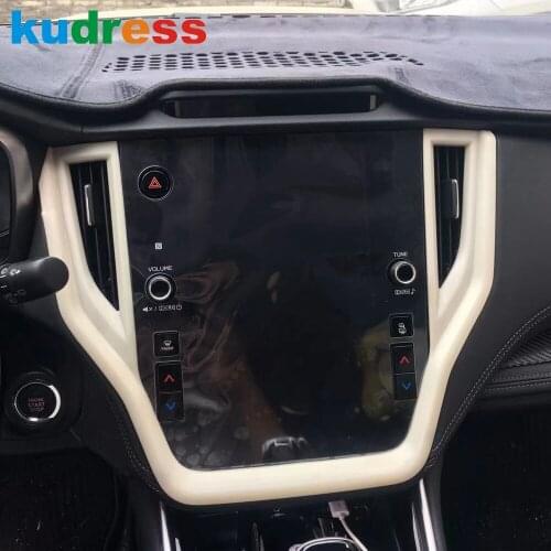 For Subaru Outback 2020 2021 2022 Carbon Fiber Style Nevigation Panel Cover Trim Decoration Frame Car Interior Accessories