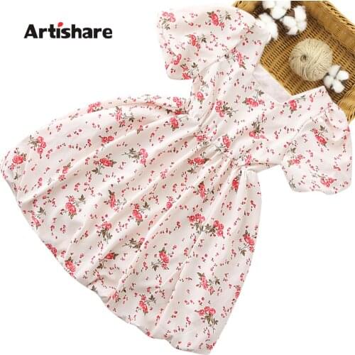 Girls Dress Floral Dress For Girl Casual Style Dress For Kids Summer Costumes For Girls 6 8 10 12 14
