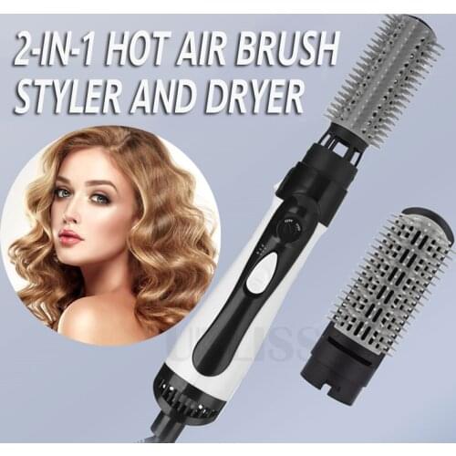 Professional Hair Straightening Brush Electric Automatic Rotating Hair Blow Dryer Curling Iron Hair Styling Tools Hot Air Comb