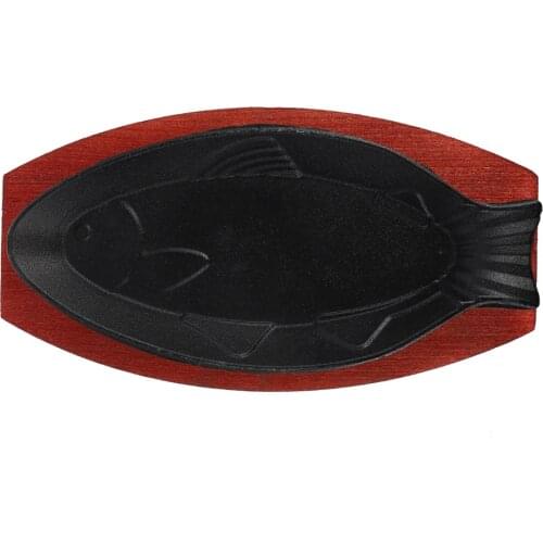Fish Shaped Pan Steak Frying Pan Durable Fryer Portable BBQ Pan Plate