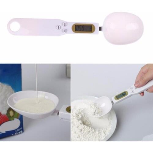 Precise Digital 500g/0.5g White Measuring Spoons Kitchen Pocket Electronic For Cooking Food With LCD Display Kitchen Tools